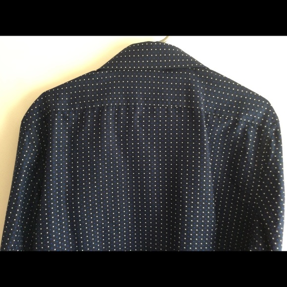 Portabella New York Mens Midnight blue w/blue white polka dot - Picture 5 of 5